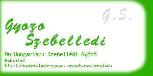 gyozo szebelledi business card